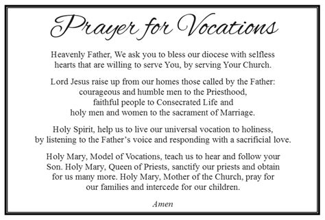 Prayer for Vocations