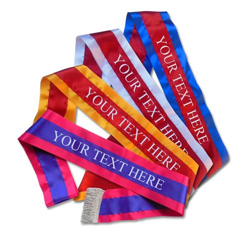 Championship Sash Two Colour 96mm Wide With 48mm Centre Ribbon