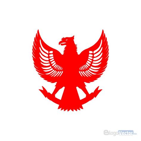 Garuda Pancasila Silhouette Logo Vector Cdr Blogovector Vector Logo Indonesian Art Mood