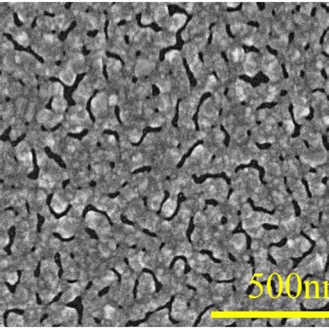 Top View SEM Images Of The 12 Nm Ag Layers Deposited On 30 Nm TiO2 With