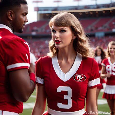 Taylor Swift's 49ers Cheerleader Outfit | Stable Diffusion Online