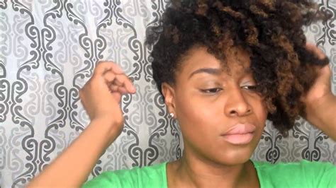 Quick And Easy Pinup Natural Hairstyle Youtube