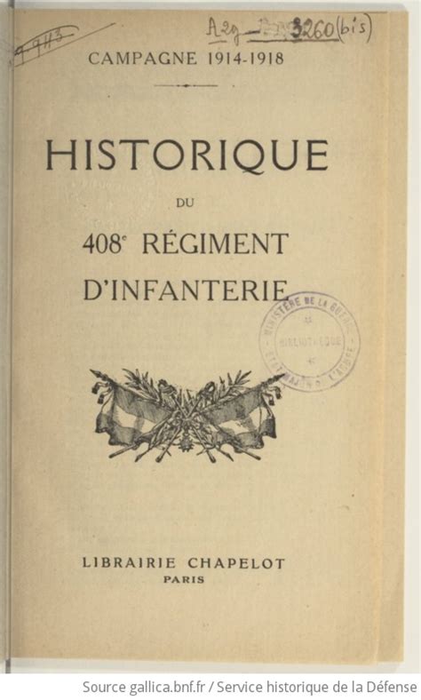 Historique Du E R Giment D Infanterie Campagne Gallica