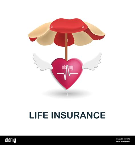 Life Insurance icon. 3d illustration from insurance collection ...