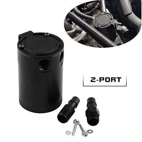 Buy Sporacingrts Compact Baffled 3 Port Oil Catch Can Tank Universal