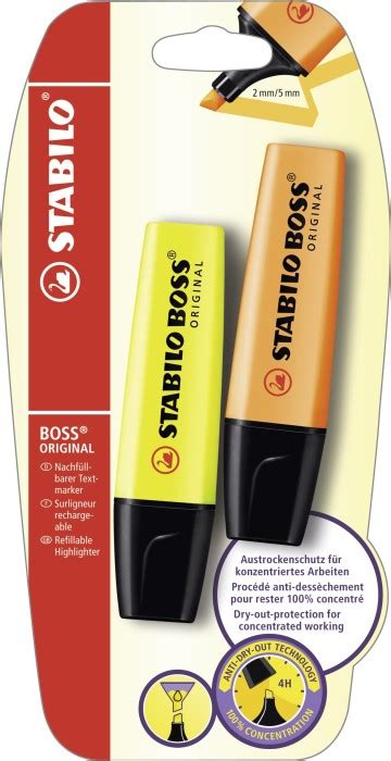 Stabilo Boss Original Gelb Orange Ab Preisvergleich