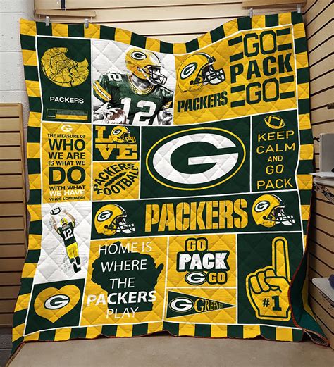 Green Bay Packers Quilt Green Bay Packers Quilt Blanket Etsy