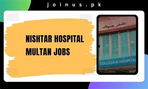 Nishtar Hospital Multan Jobs 2024 Apply Now