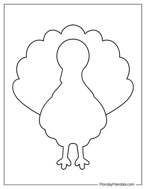 Turkey Beak And Gobbler Template