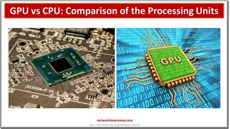 GPU vs CPU: A Comprehensive Comparison of the Processing Units » Network Interview