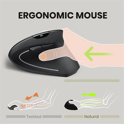 Perixx PERIMICE-713 Wireless Ergonomic Vertical Mouse User Manual