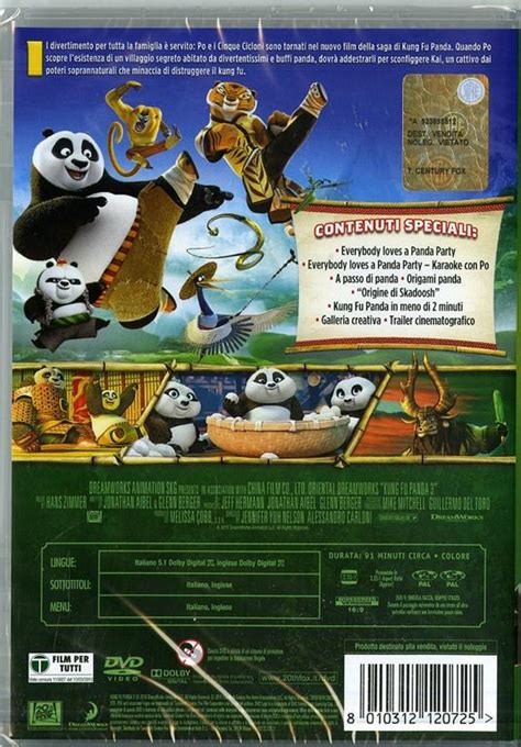 Kung Fu Panda 3 Dvd Film Di Jennifer Yuh Nelson Alessandro