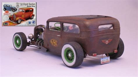 Revell 32 Ford Sedan Street Rod 2 N 1 85 2062 1 25 Kit Review YouTube