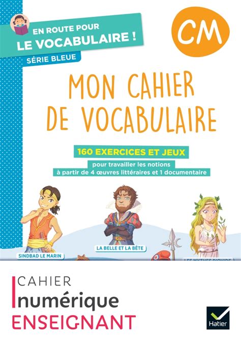 En route pour le vocabulaire CM Série bleue Ed 2024 Cahier