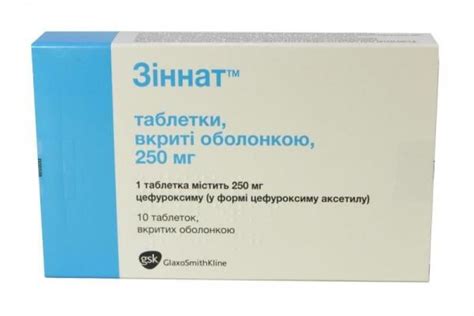 Зиннат 250 мг N10 таблетки - Glaxo Operations: цена, инструкция, отзывы ...