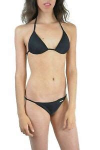 Dsquared Black Beads Decorated Two Piece Bikini Swimsuit US L EU 44 EBay