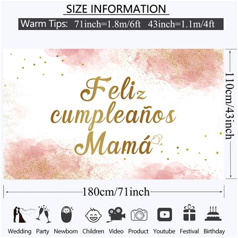 6x4ft Feliz Cumpleaños Backdrop for Girl Mexican Fiesta Happy Birthday