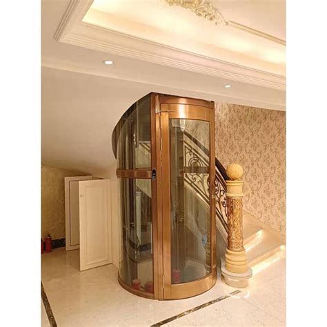 Customized Round Glass Elevator Villa Round Residential Glass Elevators