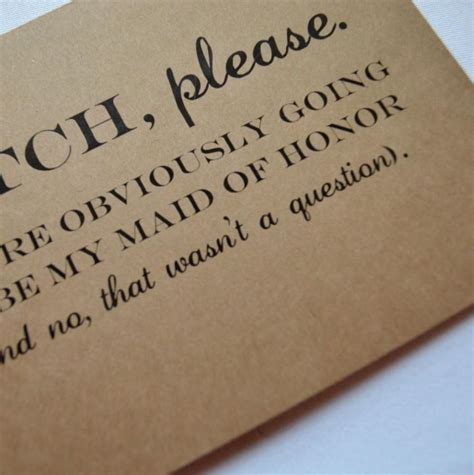 Notecards And Greeting Cards Funny Maid Of Honor Proposal Card Obviously