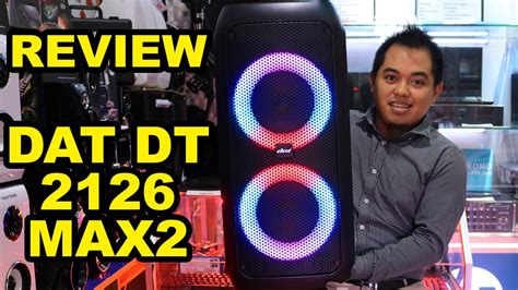 Review Detail Speaker Portabel DAT DT 2126 MAX2 TERBARU 2021 YouTube