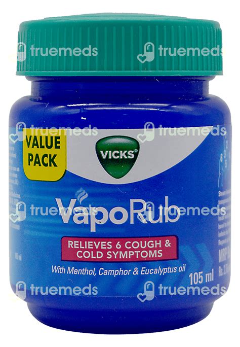 Vicks Vaporub 105 Ml Uses Side Effects Dosage Price Truemeds