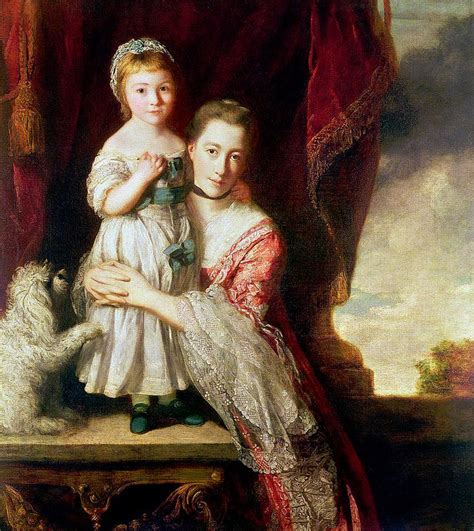 Sir Joshua Reynolds Georgiana Countess Spencer With Lady Georgiana Spencer 1759 61 Joshua