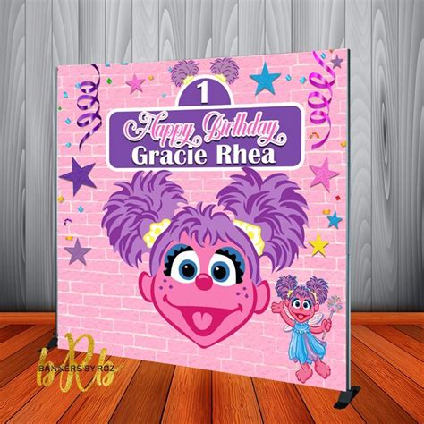 Abby Cadabby Birthday Party Backdrop Personalized Step And Repeat