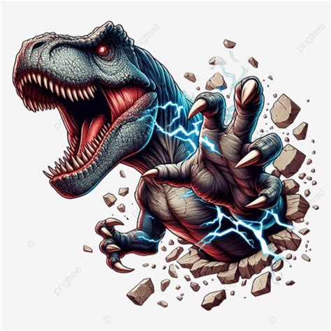 Vector Angry T Rex With Claws Vector Dinosaur T Rex Vector Dinosaur