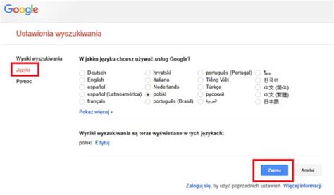 Jak Zmieni J Zyk Wyszukiwania W Google Ccm