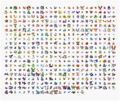 Thumb Image All Pokemon Pixel Art Hd Png Download Kindpng