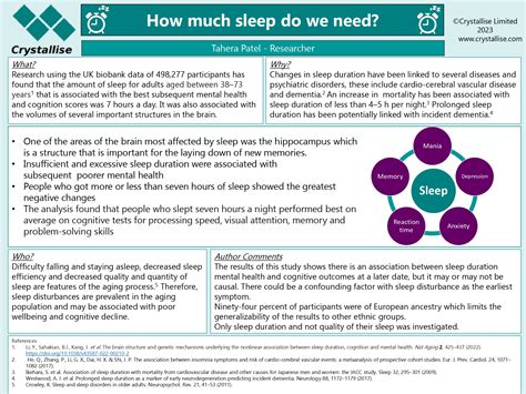 How Much Sleep Do We Need Crystallise