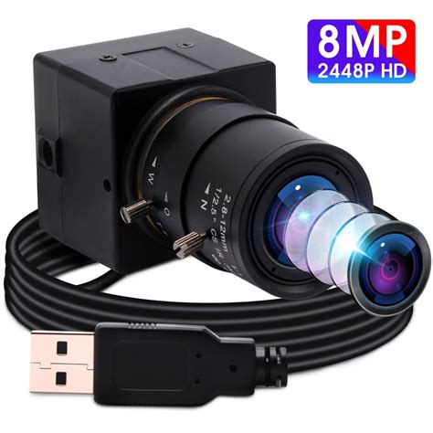 Elp Varifocal Lens Usb Webcam Mini Camera Mm Megapixel Imx