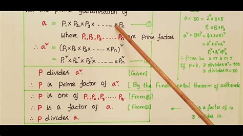 Let P Be A Prime Number If P Divides A2 Then P Divides A Where A Is