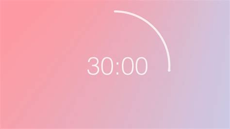 30 Minute Countdown Timer Pastel Color Wheel Background YouTube