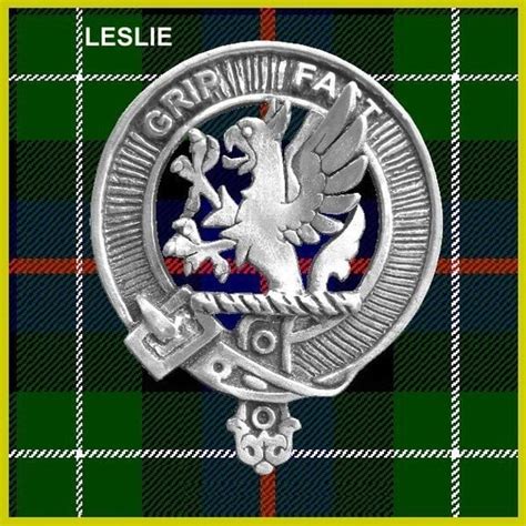 Leslie Clan Crest Scottish Cap Badge Cb02