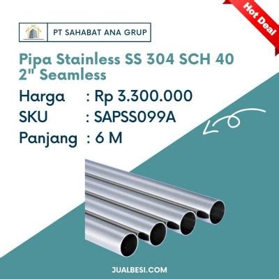 Pipa Stainless Ss Sch Seamless Stainless Steel Besi Besi