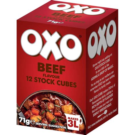 Calories in Stock, Oxo Cubes Calorie Counter Australia