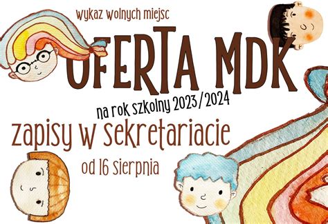 Oferta Mdk Na Rok Szkolny M Odzie Owy Dom Kultury W Rybniku