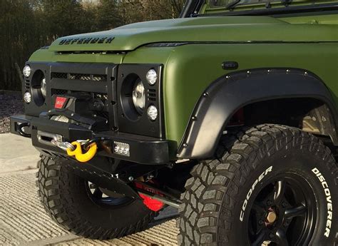 D Defender High Mount Bumper For Lowline Winch Standard Ends With