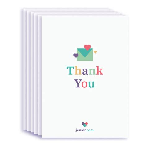 Wholesale Thank You Gift Card (Pack of 6) | Jenier Teas