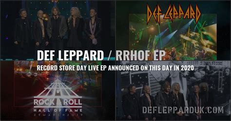 Year Ago Def Leppard Down N Outz Reveal Rrhof Music Box Record Store