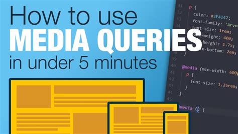 Tutorial Learn How To Use Css Media Queries In Less Than 5 Minutes