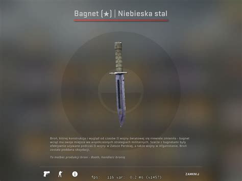 Cs Go N Kosa Bayonet Bagnet Blue Steel Ww Steam