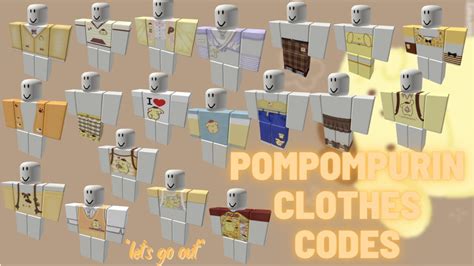 Pompompurin Outfits With Codes˗ˏˋ ♡ ˎˊ˗ Youtube