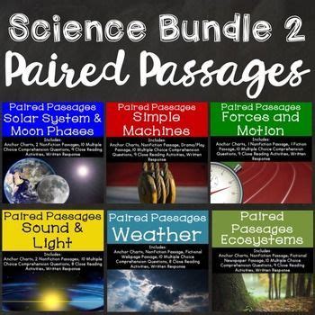 Science Reading Comprehension Paired Passages Bundle 2 Close Reading ... 