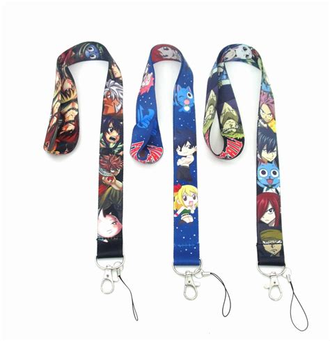 Cute Japanese Anime Fairy Tail One Piece Lanyard For Id Card And