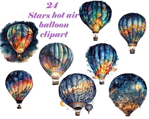 Stars Hot Air Balloon Clipart Hot Air Balloon Clipart Hot Air Balloon