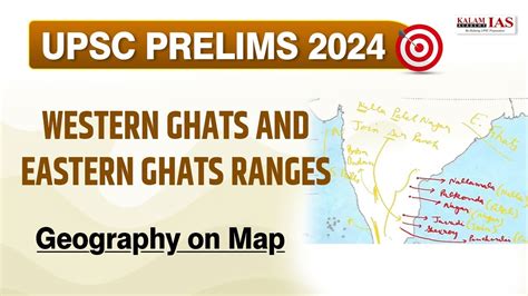 Western Ghats And Eastern Ghats Ranges Mapping Geography On Map