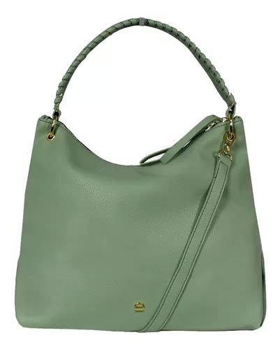 Bolso De Hombro Le Postiche Tejido En Color Verde Claro Para Canoa