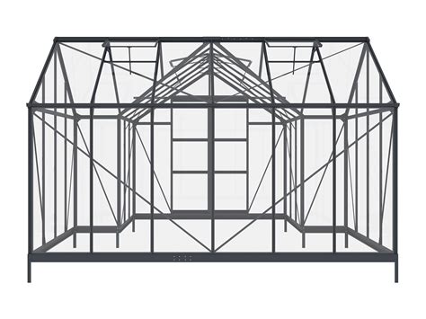 Serre De Jardin Style Orangerie En Verre Tremp M Anthracite Narcisse